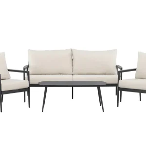 Lägg i varukorgen Venture Home Taromina Soffgrupp Utomhus 4-sits Svart/Beige - Utemöbler & utemiljö