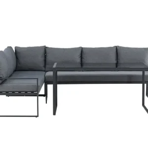 Venture Home Zingaro Soffgrupp Utomhus 4-sits Svart/Grå - Utemöbler & utemiljö Erbjudande