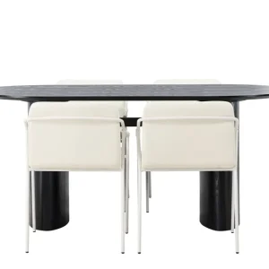Bästa pris Isolde Matgrupp 180 cm Oval med 4 Tvista stolar - Möbler