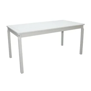 Snabb frakt Utomhusbord Europe 150 cm Vit - Utemöbler & utemiljö
