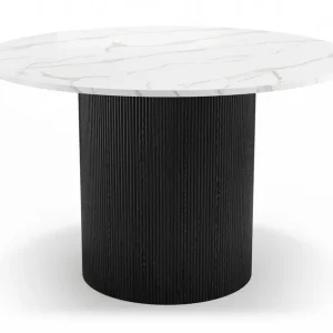 Sista chansen Andrarum Uppveda Matbord 120 cm Rund Svart/Vit - Möbler