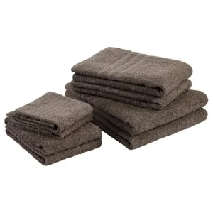 Duschhandduk Basic Frotté 65 x 130 cm Brun - Textil & mattor Nyhet