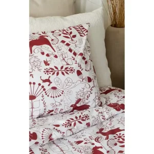 Påslakanset Enkelsäng 2-Dels Äppelbo Röd - Textil & mattor Begränsat erbjudande