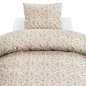 Påslakanset Enkelsäng 2-Dels Irma Flower Rosa - Textil & mattor I lager