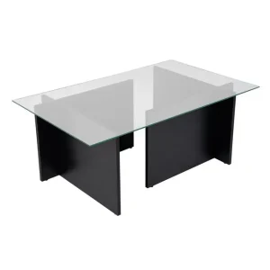 Soffbord Haruto Trä Svart Trä Svart - Möbler Säker betalning