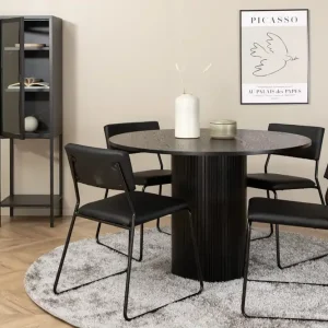 Bianca Matgrupp 110 cm Rund med 4 Kenth Stolar - Möbler Nedsatt pris