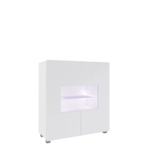 Concept 55 Tessan Vitrinskåp 100x107 cm Vit - Förvaring Extra rabatt