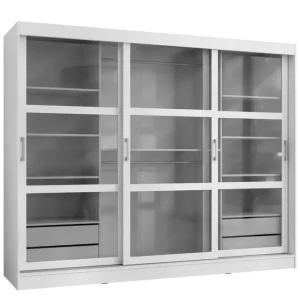 Köp online Harvans Garderob 250x203 cm Vit - Förvaring