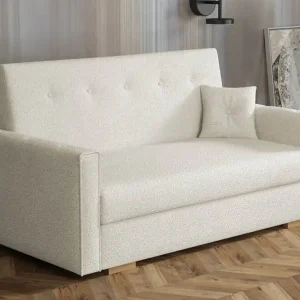 Begränsat erbjudande Ajiz Bäddsoffa 3-sits i Bouclé Beige - Möbler