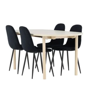 Andy Matgrupp 180 cm Oval med 4 Polar stolar - Möbler Rabatter