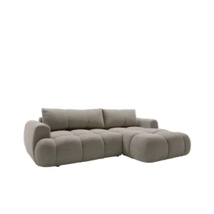 Beställ idag Handu Bäddsoffa med Divan 3-sits i Bouclé Brun - Möbler