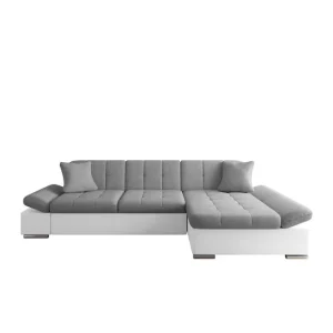 risnedsättning Vananda Soffa med Divan 3-sits i Konstläder Vit/Grå - Möbler