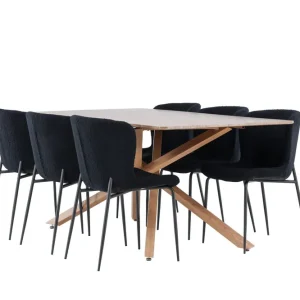Beställ nu Piazza Matgrupp 180 cm Rektangulär med 6 Modesto stolar - Möbler
