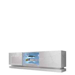 Qiu Tv-bänk 200 cm Vit - Möbler risnedsättning