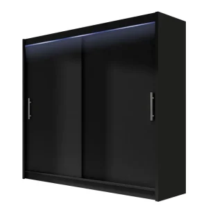 Extra rabatt Prag Garderob 180x215 cm Svart - Förvaring