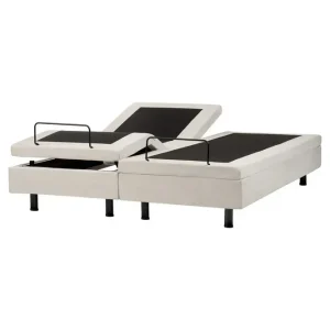Rabatter Dubbelsäng Duke II Beige-Svart, 160x200 cm Beige-Svart, 160x200 cm - Möbler