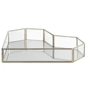 Kampanjpris Bricka Pontivy Silver/Transparent Silver/Transparent - Servering & matlagning