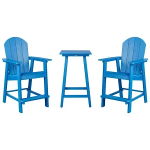 Sänkt pris Cafeset Adirondack Blå Blå - Utemöbler & utemiljö