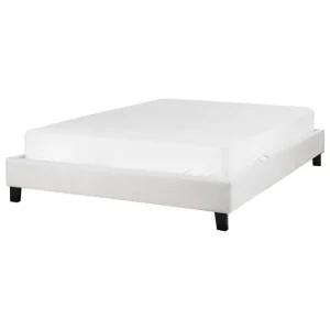 Dubbelsäng Roanne med lamellram Grå-Mörkt Trä, 140x200 cm, Polyester Grå-Mörkt Trä, 140x200 cm, Polyester - Möbler Rabatter