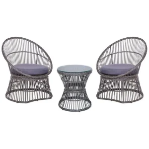 Cafeset Mesyna Beige/grå Beige/grå - Utemöbler & utemiljö Erbjudande