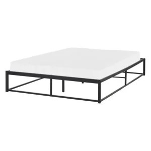 Beställ idag Dubbelsäng Viry med lamellram Svart, 140x200 cm Svart, 140x200 cm - Möbler
