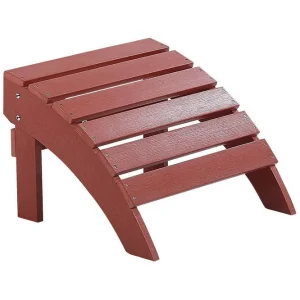 Kampanj Fotstöd Adirondack Röd Röd - Utemöbler & utemiljö