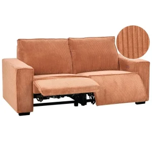 Billig 3-sitssoffa Nukari Orange, Svart Orange - Möbler
