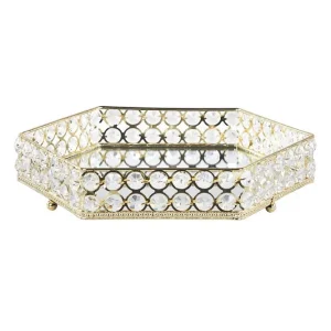 I lager Bricka Vatan Guld, 28x25x6 cm Guld, 28x25x6 cm - Servering & matlagning