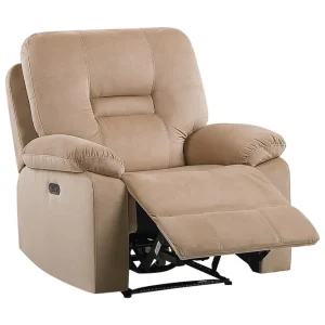Elektrisk reclinerfåtölj Bergen Beige Beige - Möbler Expressleverans