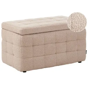 Fotpall Michigan Beige Beige - Möbler Endast denna vecka