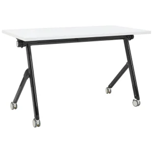 Säker betalning Hopfällbart skrivbord Bendi Vit/Svart, 120x60x75 cm Vit/Svart, 120x60x75 cm - Möbler