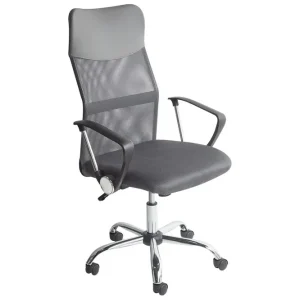 Kontorsstol Design Grå/svart/silver Grå/svart/silver - Möbler Utförsäljning