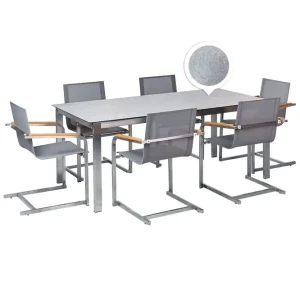 Rea Matsalsset Cosoleto Grå/Silver, 6-Sits Grå/Silver, 6-Sits - Utemöbler & utemiljö