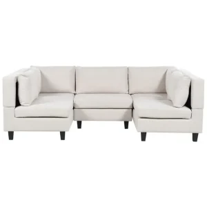 Trygg betalning Modulsoffa Unstad Beige/svart Beige/svart - Möbler