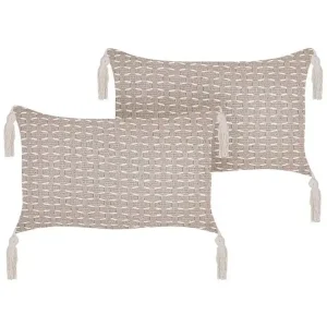 Prydnadskuddar Hakone set om 2 Taupe, Rektangulär Taupe, Rektangulär - Utemöbler & utemiljö Nedsatt pris