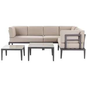 Loungegrupp Rima III Grå/beige Grå/beige - Utemöbler & utemiljö Utförsäljning
