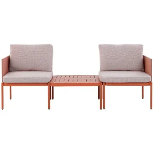 Loungegrupp Terracina Orange/Vit Orange/Vit - Utemöbler & utemiljö Populärt val