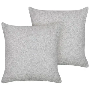 Prydnadskuddar Leuzea set om 2 Grå, 45x45 cm Grå, 45x45 cm - Utemöbler & utemiljö Begränsat antal