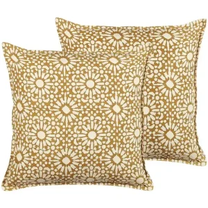Beställ nu Prydnadskuddar Ceiba set om 2 Beige Beige - Utemöbler & utemiljö