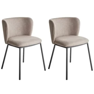 Erbjudande Matsalsstol Mina set om 2 Beige/svart Beige/svart - Möbler