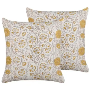 Prydnadskuddar Calathea set om 2 - Textil & mattor Begränsat erbjudande
