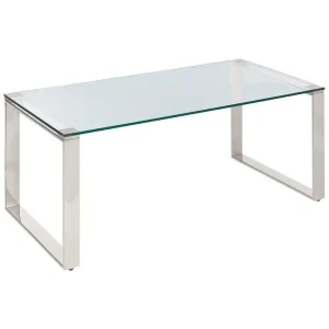 Handla nu Soffbord Tilon Silver/Transparent Silver/Transparent - Möbler
