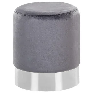 Sittpuff Brigitte Grå/Silver Grå/Silver - Möbler Snabb frakt
