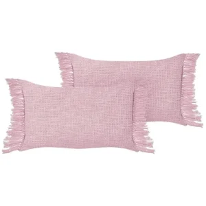 Prydnadskuddar Tansy set om 2 Rosa Rosa - Utemöbler & utemiljö Nyhet