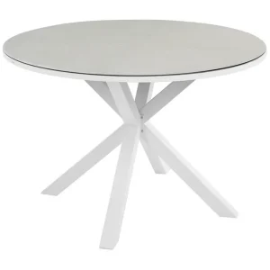 Runt bord Maletto Vit/Beige/Grå Vit/Beige/Grå - Utemöbler & utemiljö Kampanj