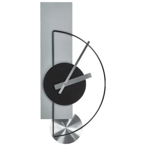 Väggklocka Cevins Grå/svart/silver Grå/svart/silver - Inredning Beställ nu