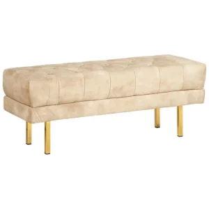 Sittbänk Roseville Beige/guld Beige/guld - Inredning Säker betalning