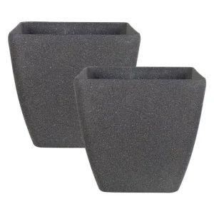 Trädgårdskruka Zeli set om 2 34x34x34 cm 34x34x34 cm - Inredning Rabatter
