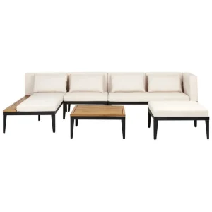 Loungegrupp med fotpall Bracciano 4-Sits 4-Sits - Utemöbler & utemiljö Billigare