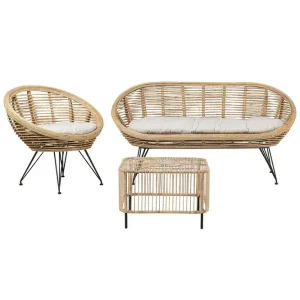 Loungegrupp med bord Maratea/Cesenatico 3-Sits 3-Sits - Utemöbler & utemiljö Fynd